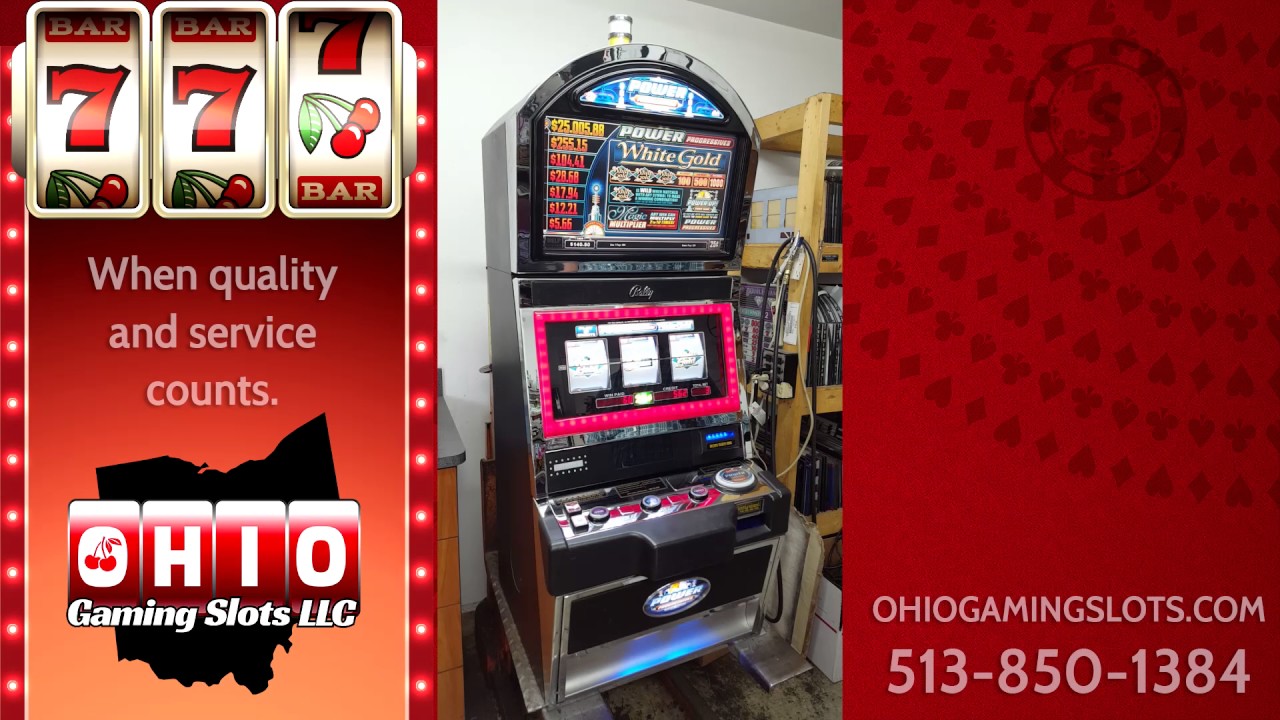 Bally Power Progressive White Gold Slot Machine