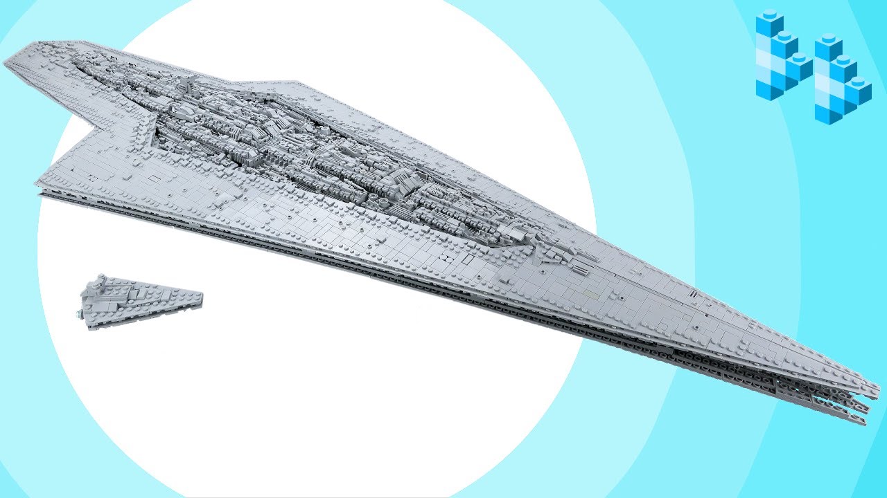 Building the HUGE Executor Star Dreadnought by OneCase [Lego Star Wars Timelapse]