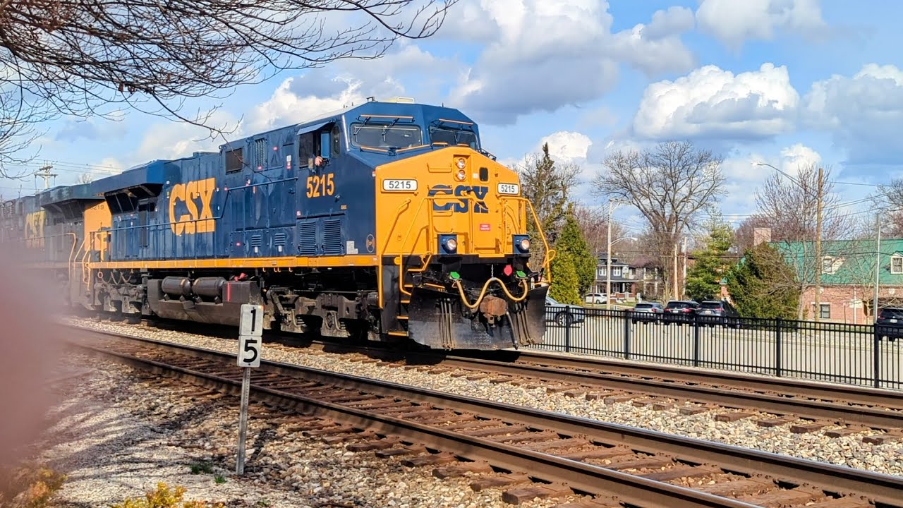 Southbound CSX mixed manifest on track two 