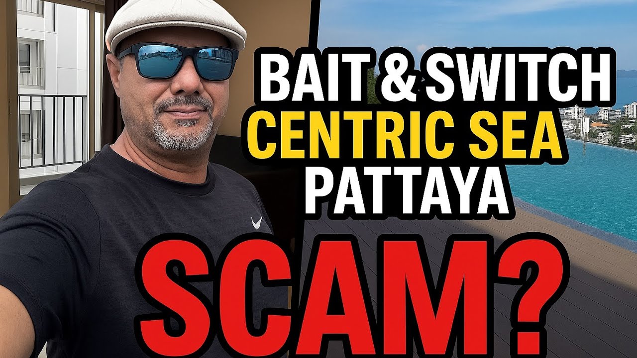 Pattaya Condo Scam Uncovered - Bait & Switch Room + Rooftop Tour Centric Sea 