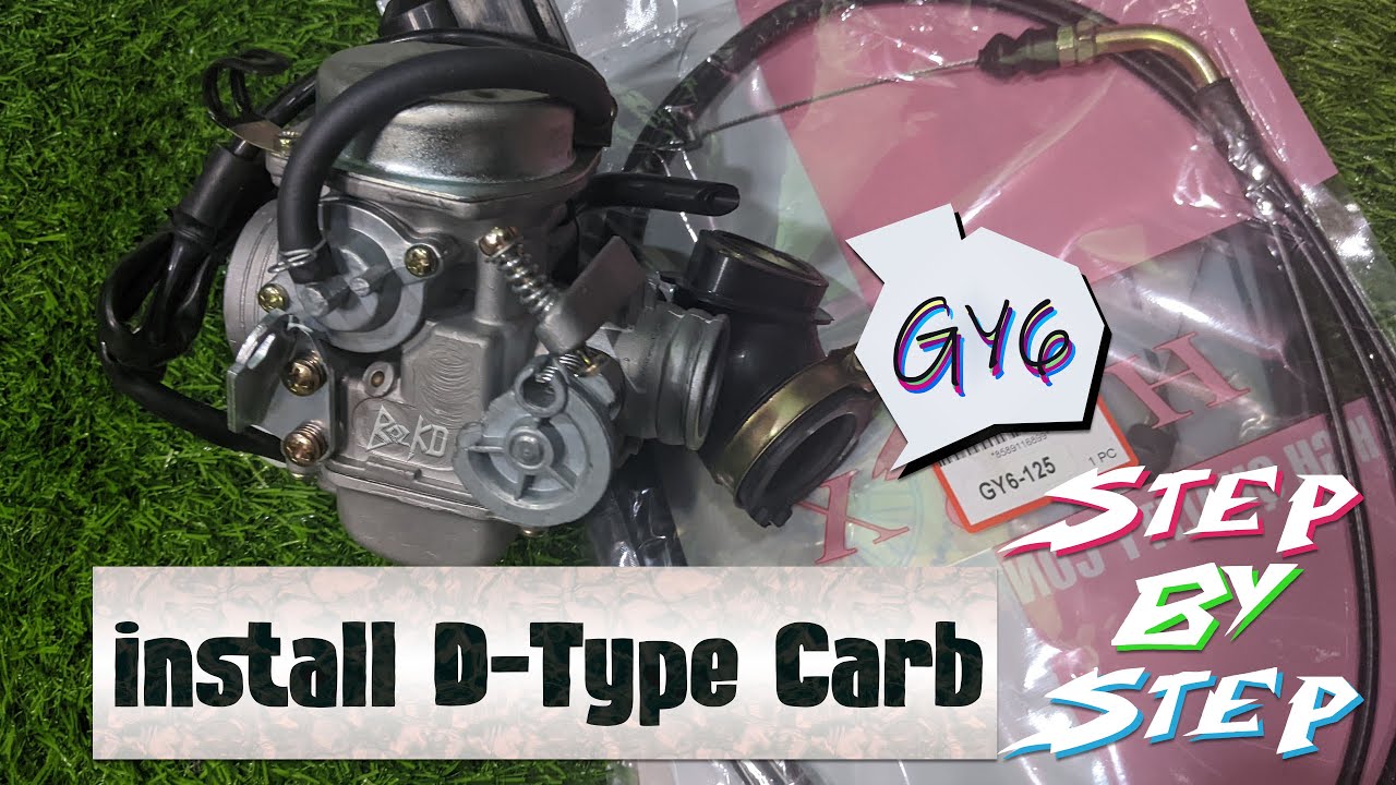 Step by Step Guide to install Diaphragm D-Type Carb in GY6 Scooter MC (Tagalog)