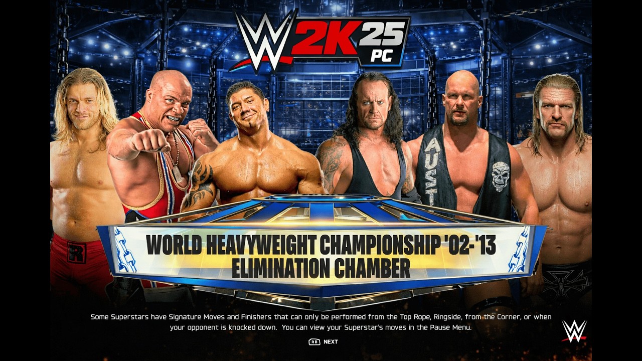 WWE 2K25 — Elimination Chamber — Сможет ли Стоун Колд выстоять против 5 легенд?