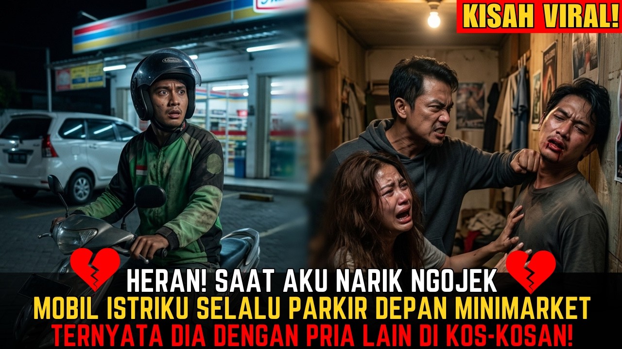 VIRAL! SUAMI NGOJEK MALAH LIHAT MOBIL ISTRI PARKIR DI MINIMARKET TENGAH MALAM! TERNYATA ISTRINYA...
