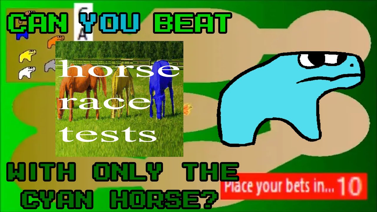 CG Folklore - Can You Beat Horse Race Tests With Only The Cyan Horse?