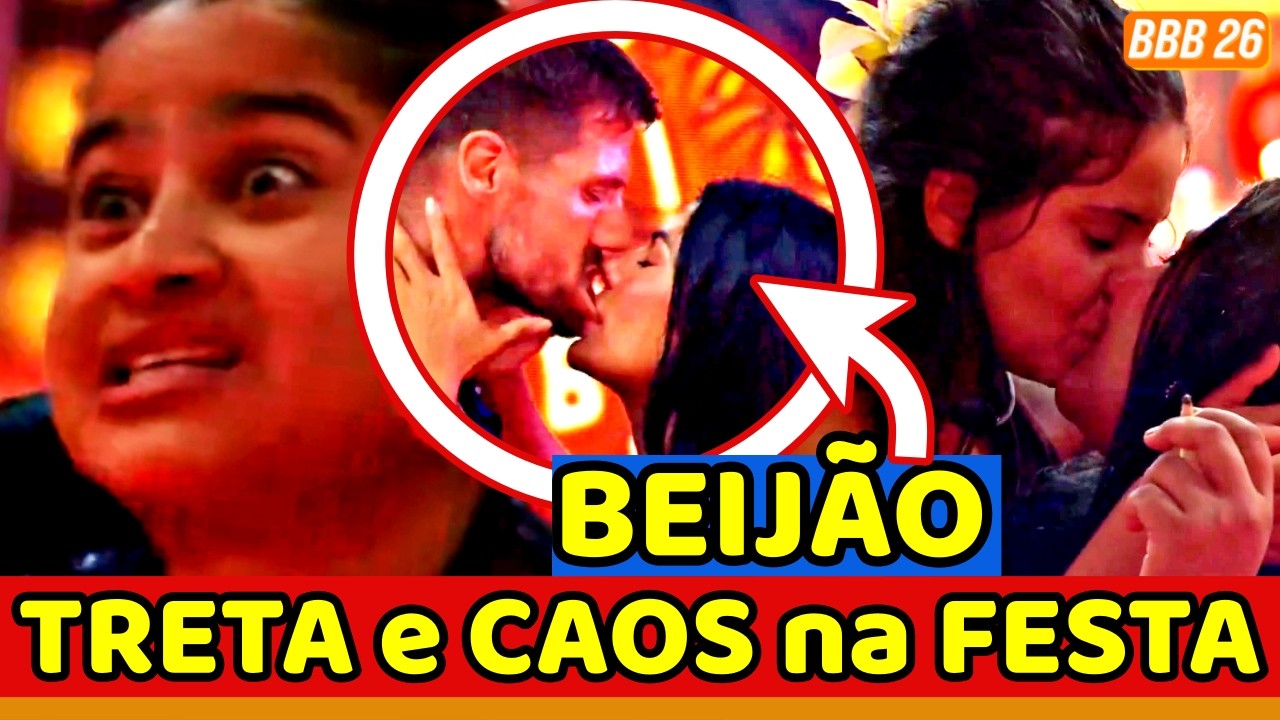 🔥BBB26 FESTA CAÓTICA! Milena DESRESPEITA PRODUÇÃO; Jonas DÁ BEIJÃO; Ana Paula DESCOBRE TUDO