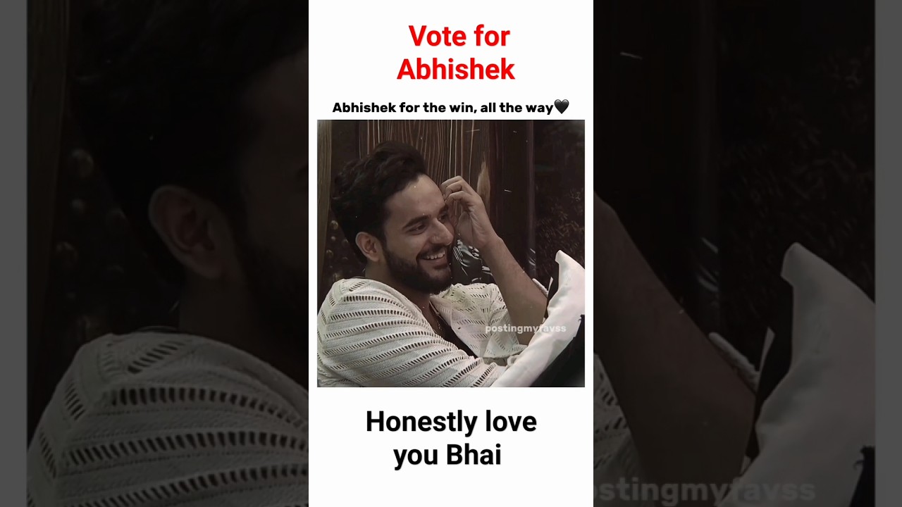 vote for Abhishek #bbott2 #fukrainsaan #biggboss #biggbossott2 #shorts