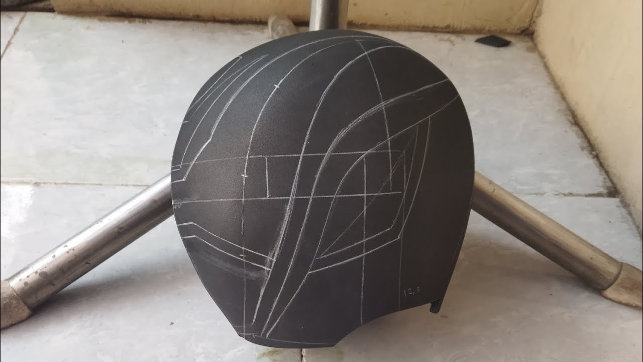 how to make deka red helmet part 1
