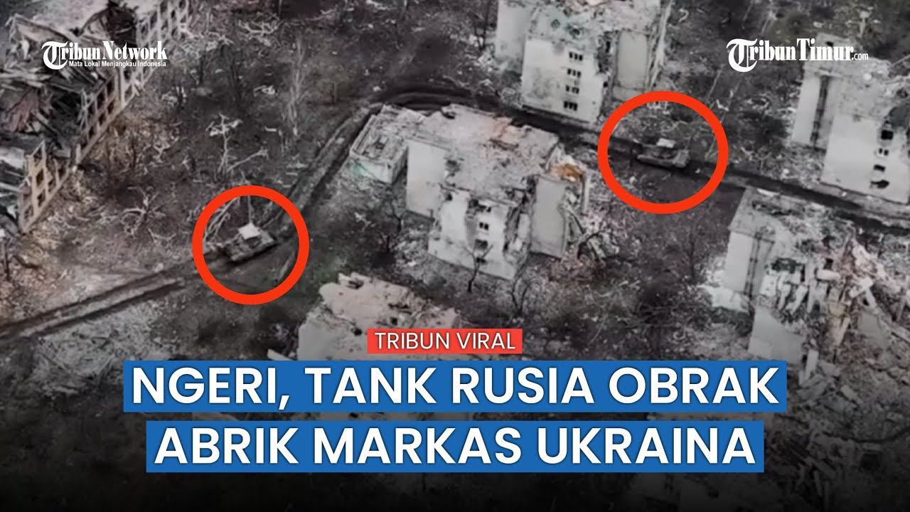 Tembakan Tank Rusia Bobol Benteng Pasukan Ukraina di Maryinka