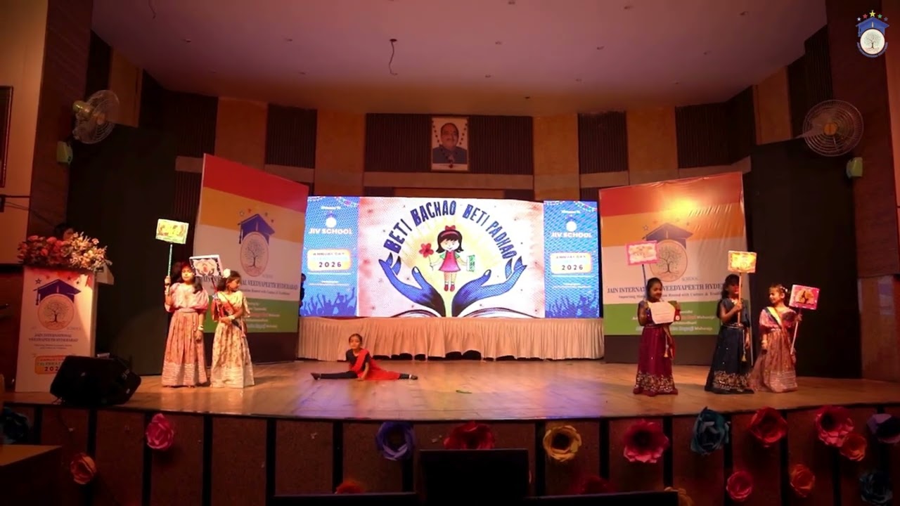 Beti Bachao Beti Padhao Act by PP2 Kids | JIV School Annual Day 2025 | Heartwarming Performance