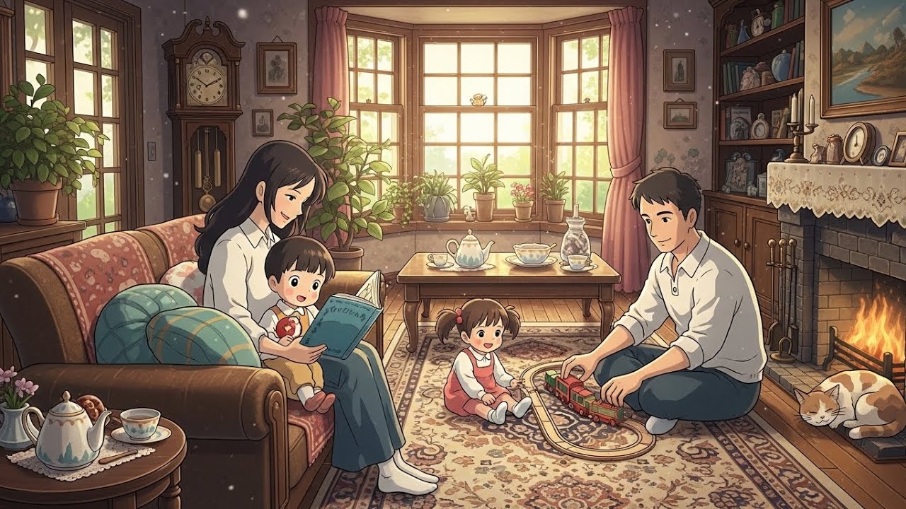 A peaceful Chinese life in Rain⛈️: Simple and Full of Happiness |Ghibli-Style |ASMR