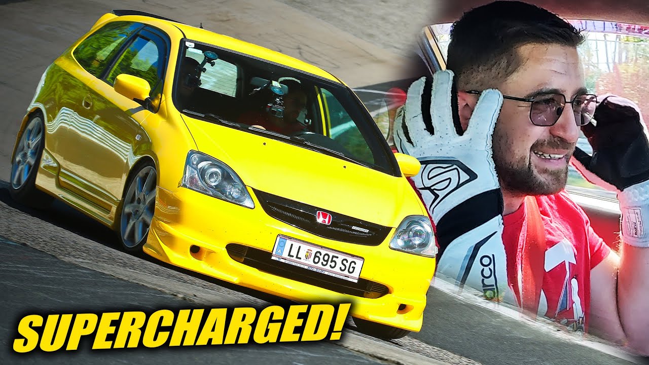SUPERCHARGED Honda Civic EP3 Type R! // Nürburgring