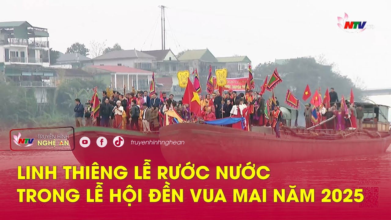 Linh thiêng lễ rước nước trong Lễ hội đền Vua Mai năm 2025