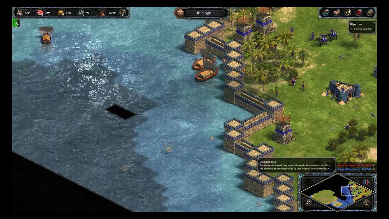 Age of Empires DE – Voices of Babylon – Mission 4: I Shall Return (Hardest, No Commentary)