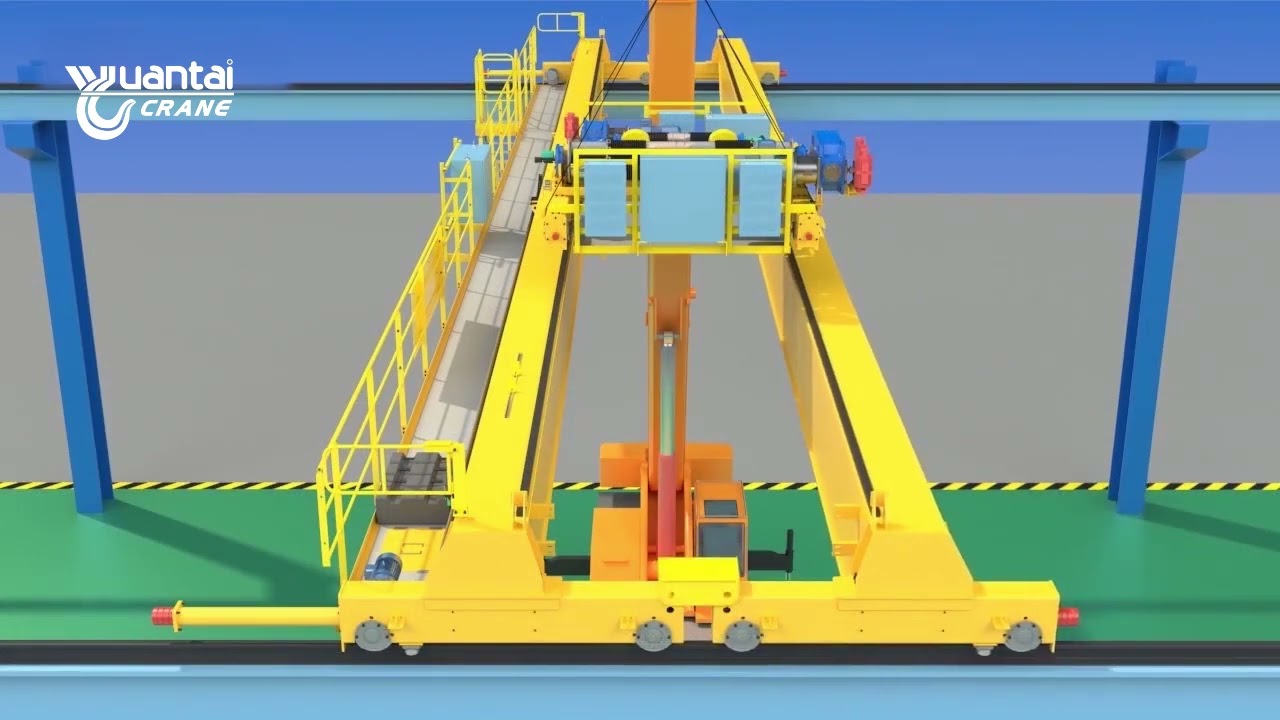 Double Girder Overhead Crane  Installation Procetures 3D Presentation - cranesdq.com