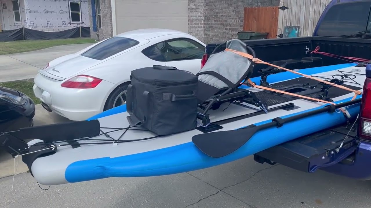 Inflatable Pedal Kayak test on Heron Bayou