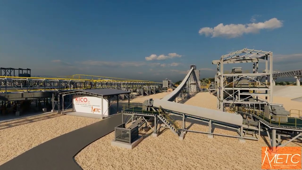 Kipushi Zinc Concentrator DRC 4K rendered