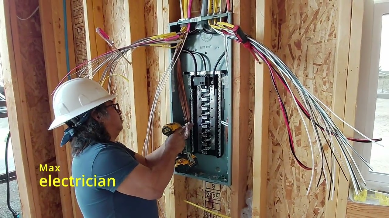 conectando los tierras y neutros en sub panel