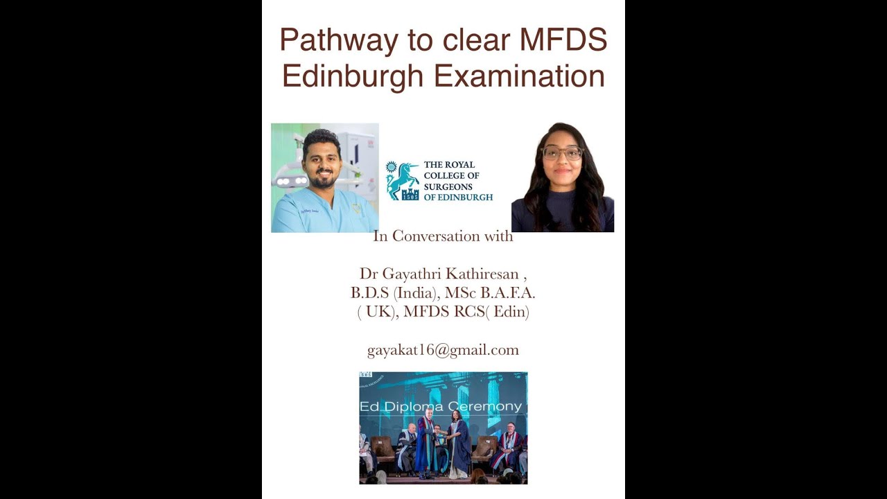 PATHWAY TO MFDS EDINBURGH | Dr. GAYATHRI KATHIRESAN | Dr. VINAY SUNDAR | AV 'S DENTAL ACADEMY