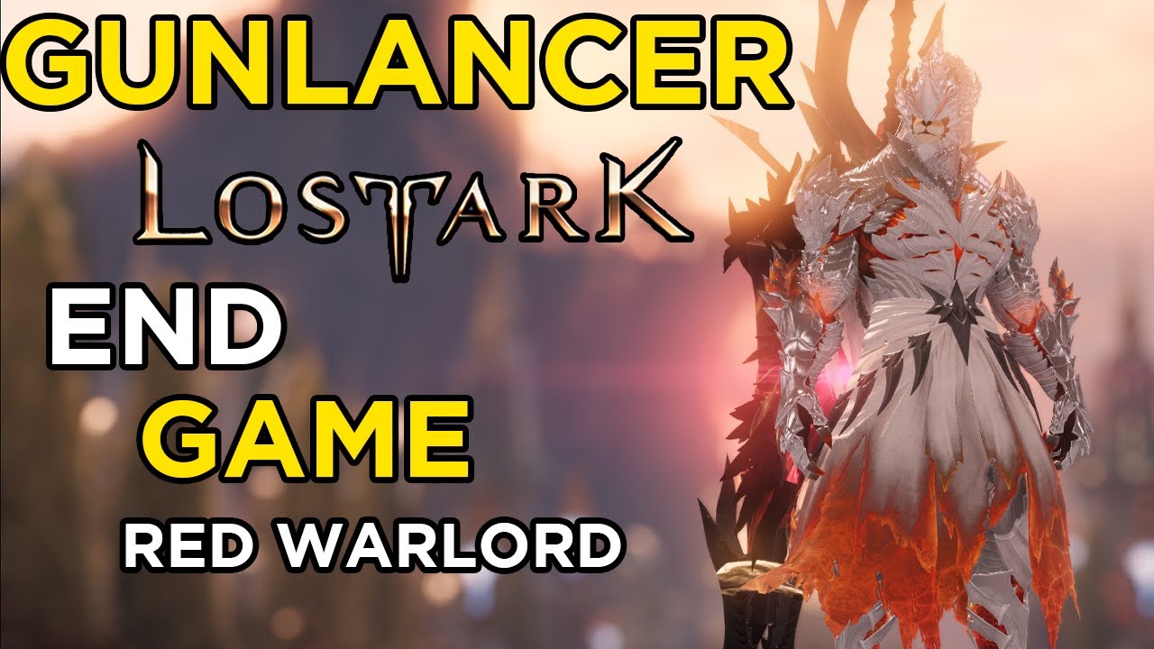 Lost Ark Gunlancer Endgame Gameplay Demo | Warrior | Red Warlord | Lonely Knight Build