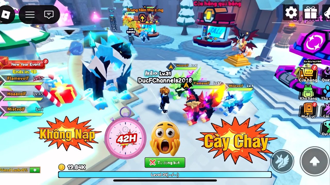 Không Nạp – Cày Chay Từ Lv1 Trong 42 Tiếng Catch a Monster Để Lấy Sói S Và Kết Quả Bất Ngờ