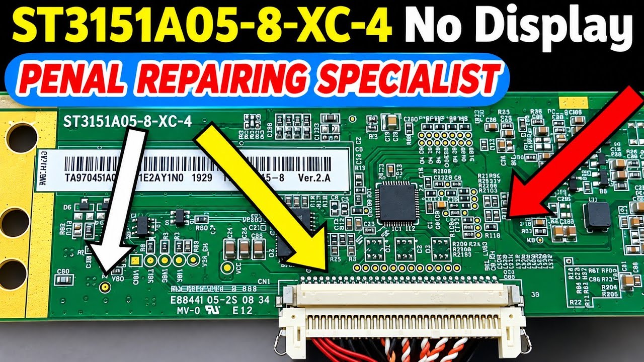 ST3151A05-8-XC-4 No Display Problem Repair | LED TV Black Screen Solution | Lcd Gyan