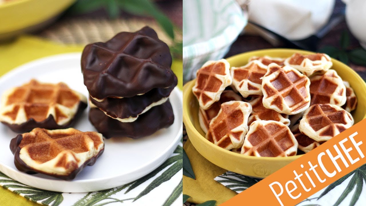 MINI GOFRES con chocolate I Petitchef 🧇