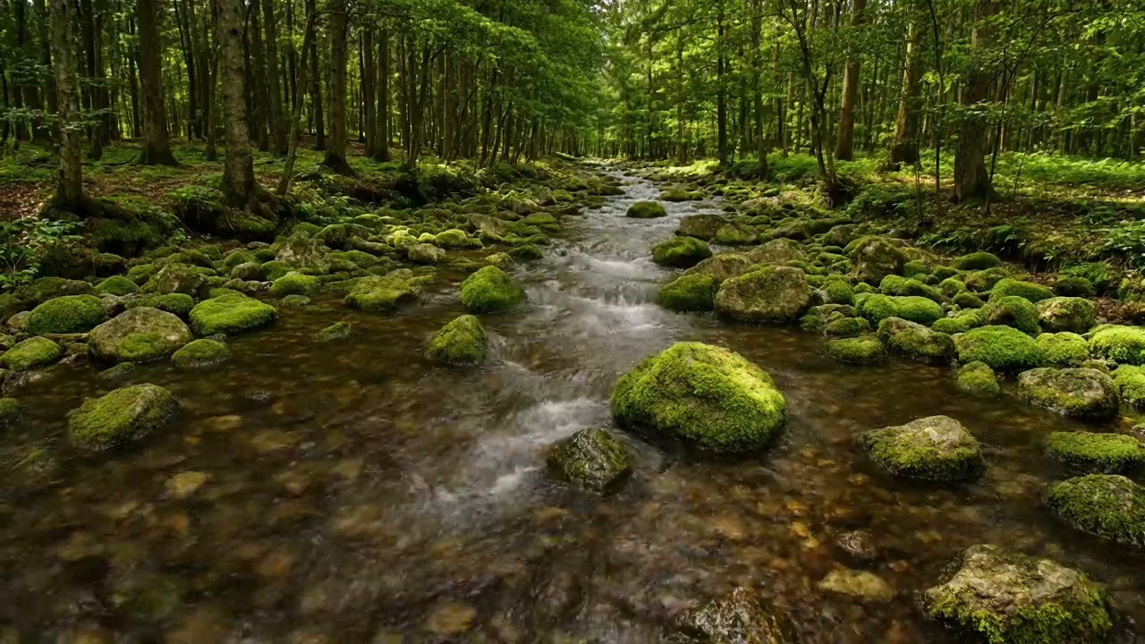 Flowing River Water Sounds | Relax Your Mind, Sleep Better, Stress Less