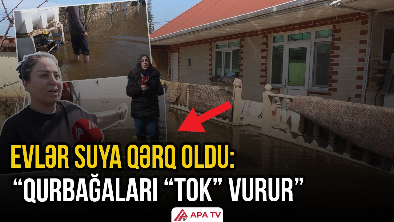 Maştağa sakinlərinin evlərini SU BASIB | APA TV