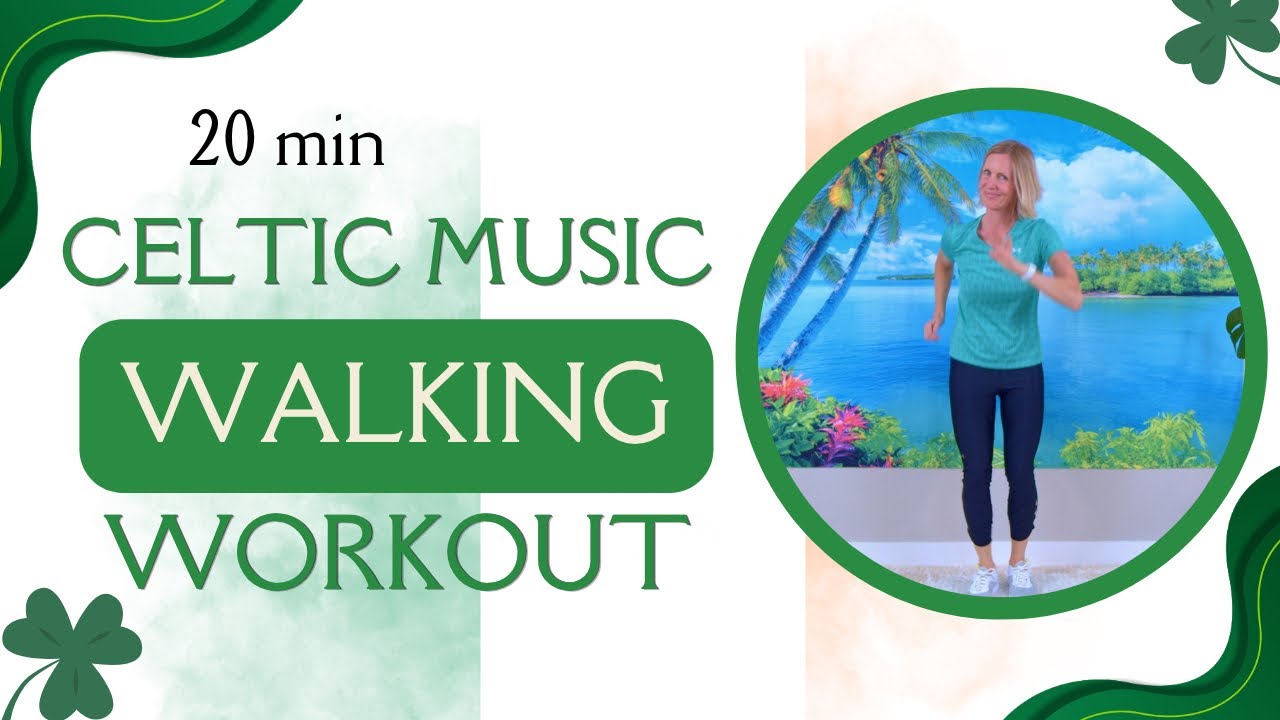 20 Minute Walking Workout at Home 🍀 Fun Low Impact Cardio with Celtic Music