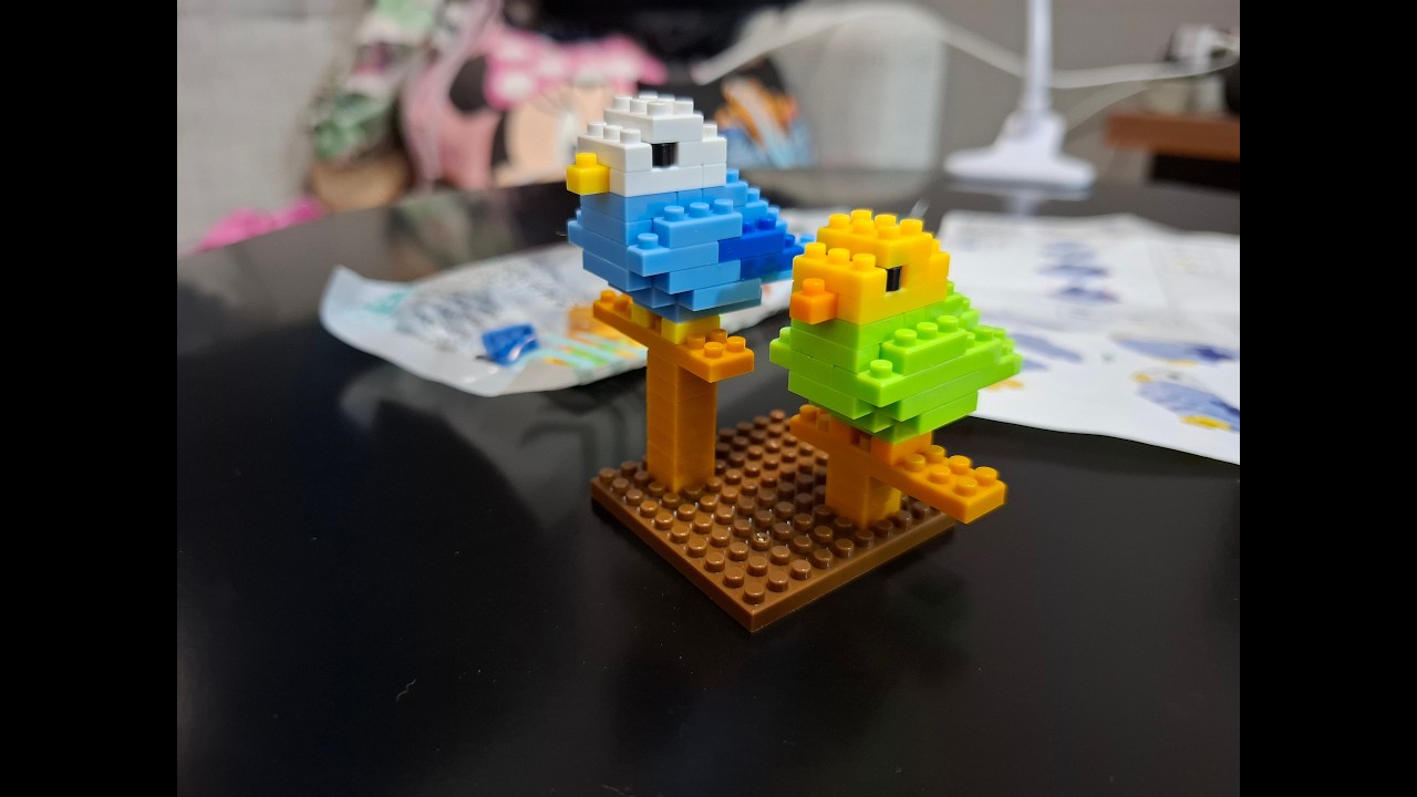 V007 | Petit Block Daiso 96 peças - Pássaros