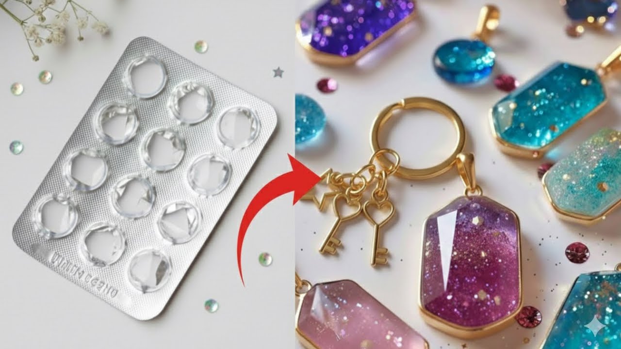 How to Reuse Empty Pill Packs | Easy Craft Idea✨