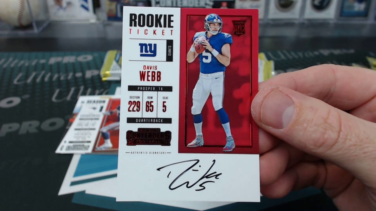 2017 Panini Contenders Football 1st Off The Line Triple Box Break #1