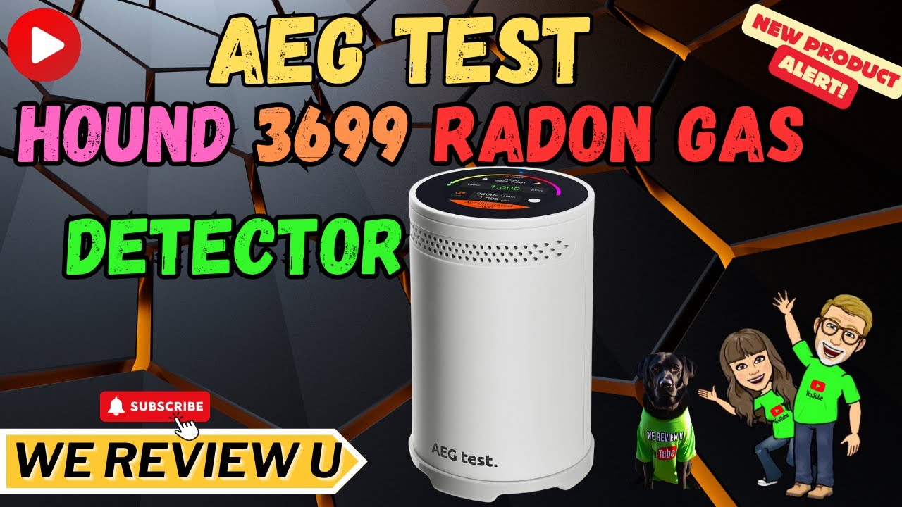 AEG Test HOUND-3699 Portable Radon Detector #productreview #review #diy