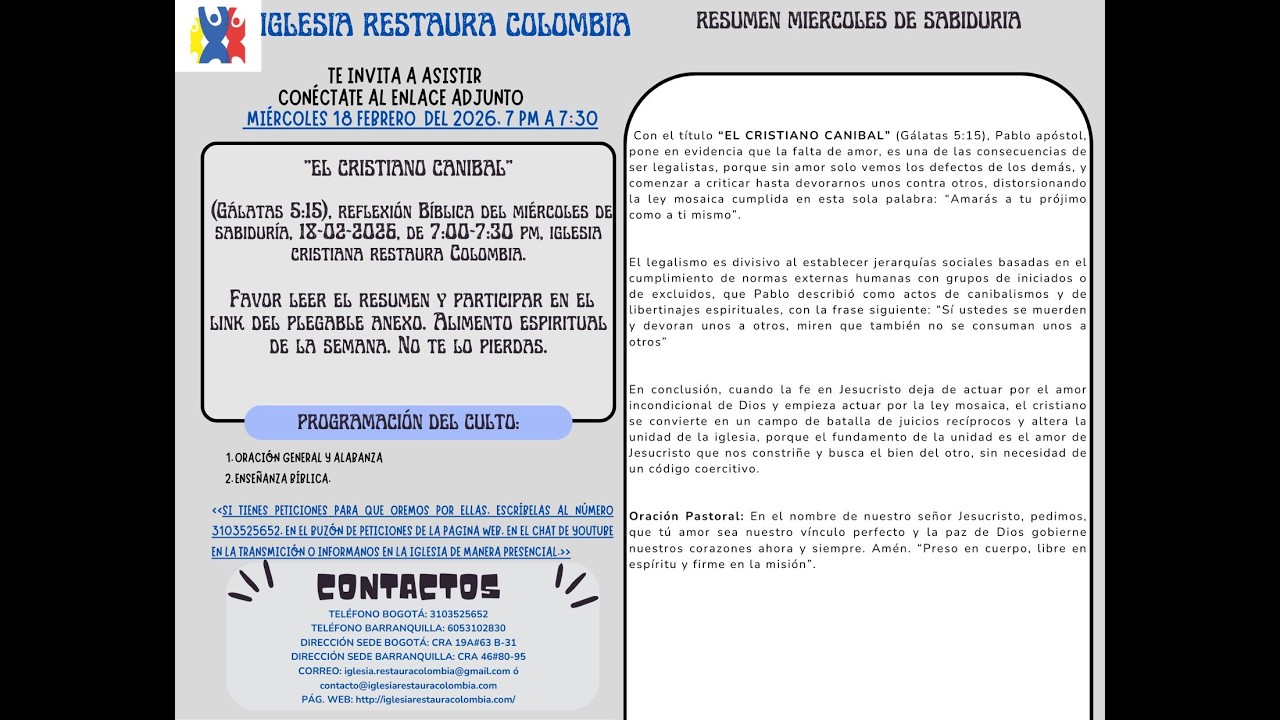 EL CRISTIANO CANIBAL” (Gálatas 5:15),