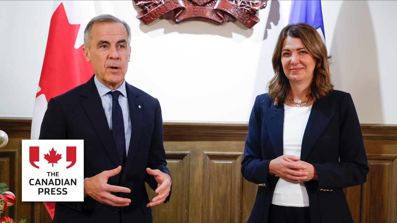 Carney, Alberta Premier Smith sign pipeline deal