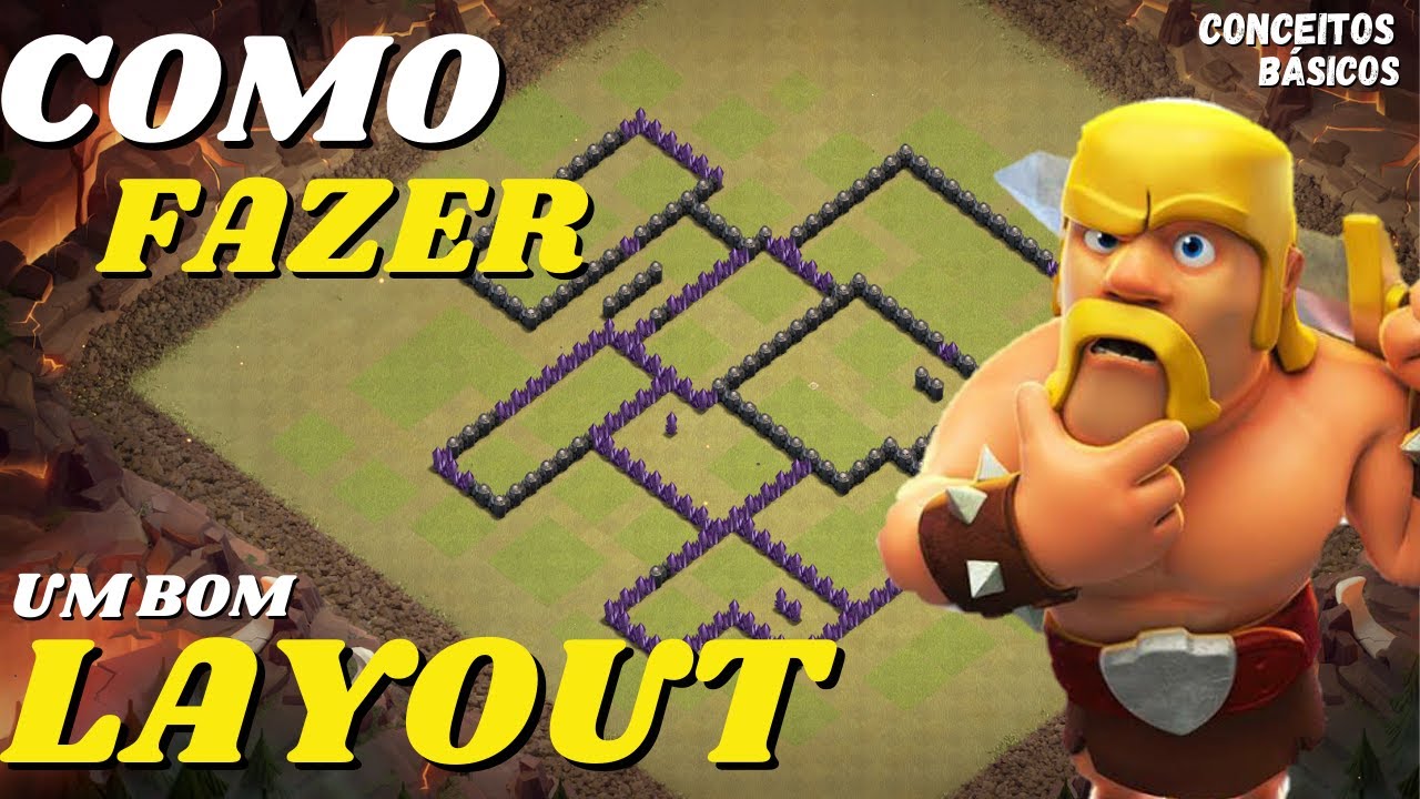 COMO FAZER UM BOM LAYOUT NO CLASH OF CLANS(QUALQUER CV) - CONCEITOS BÁSICOS#1