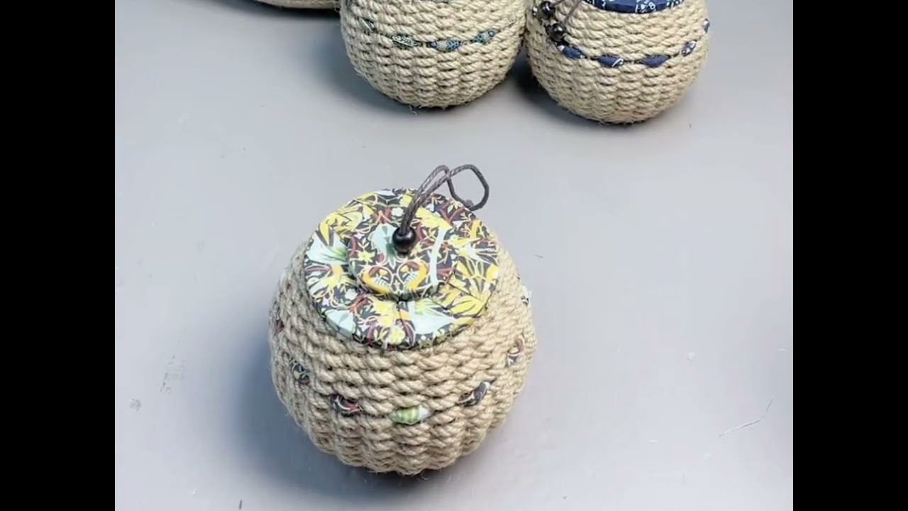 DIY Basket Beginner's Guide How to Make a Beautiful Basket with Jute Rope #diy #diycrafts #handmade