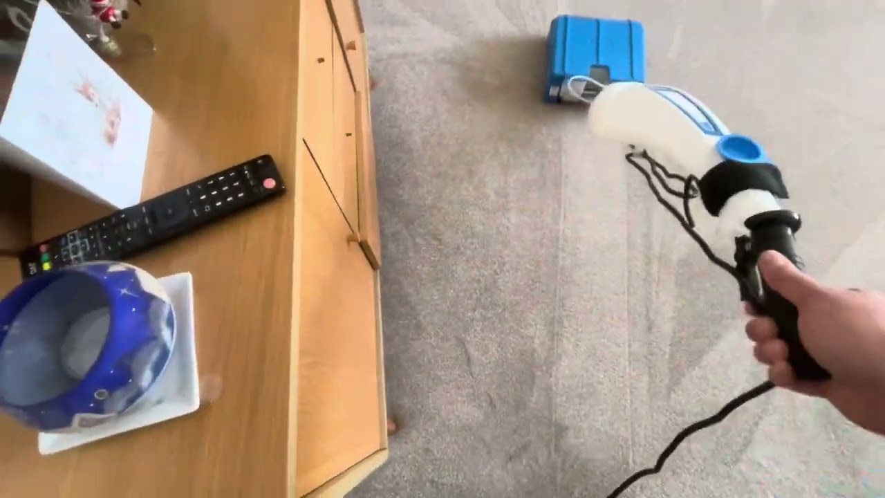 Cleaning bicarbonate of soda out of a carpet professionally (customer d.i.y job gone wrong)