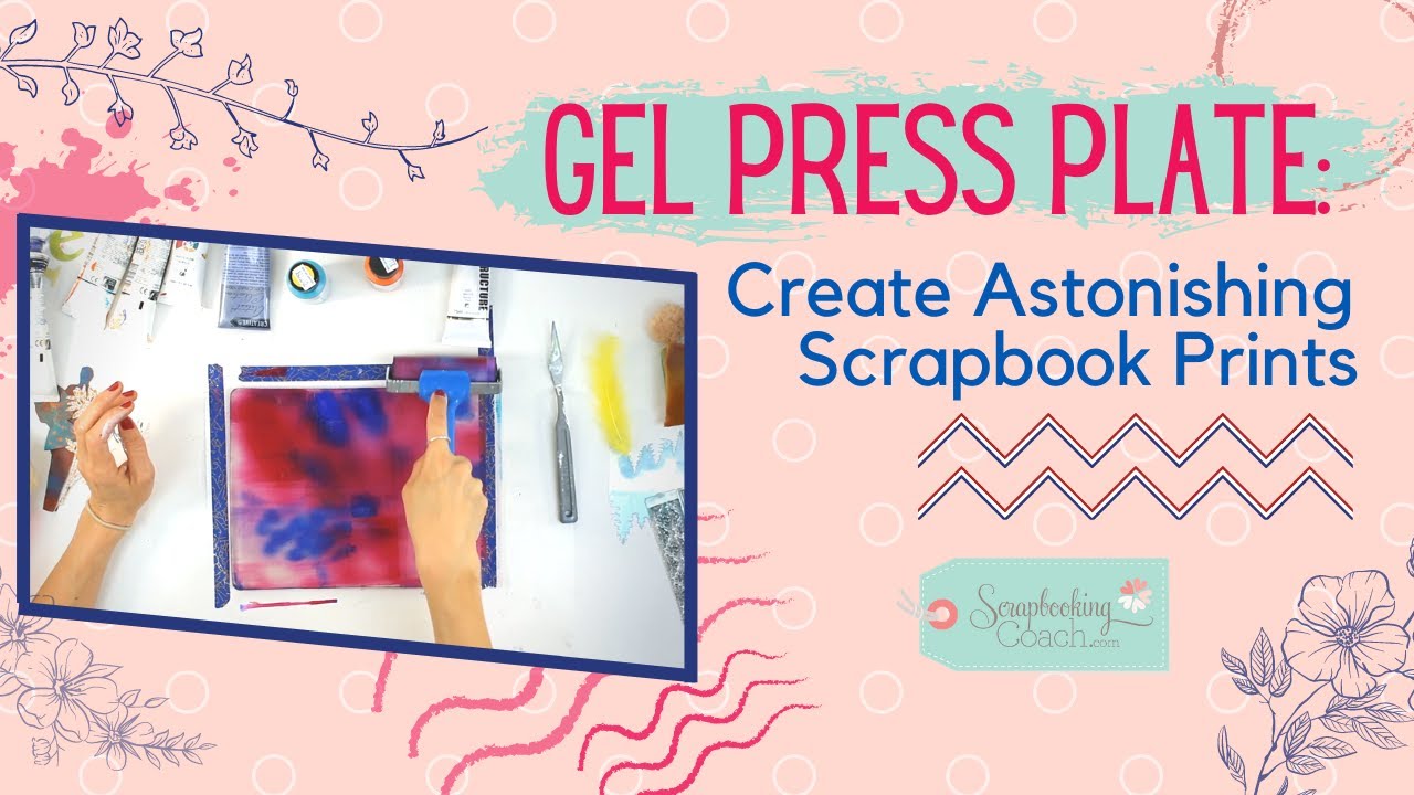 Gel Press Background to Create Astonishing Scrapbook Backgrounds
