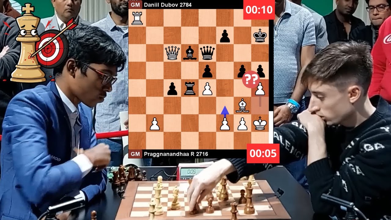 🎦 Daniil Dubov Checkmates Praggnanandhaa! World Blitz Chess