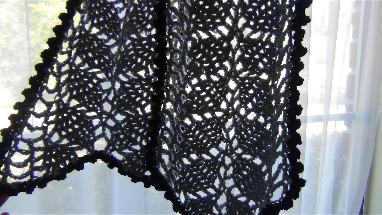 Crochet a Leaf Patterned Scarf