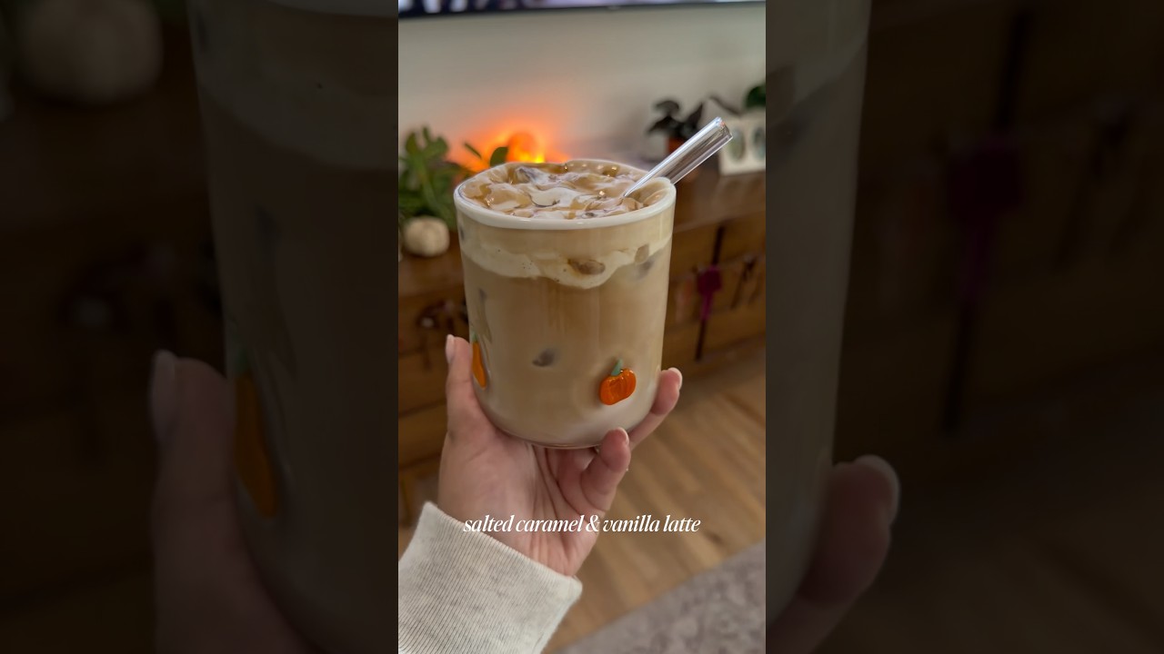 Salted Caramel & Vanilla Latte 🍨🫶✨🤎☕️