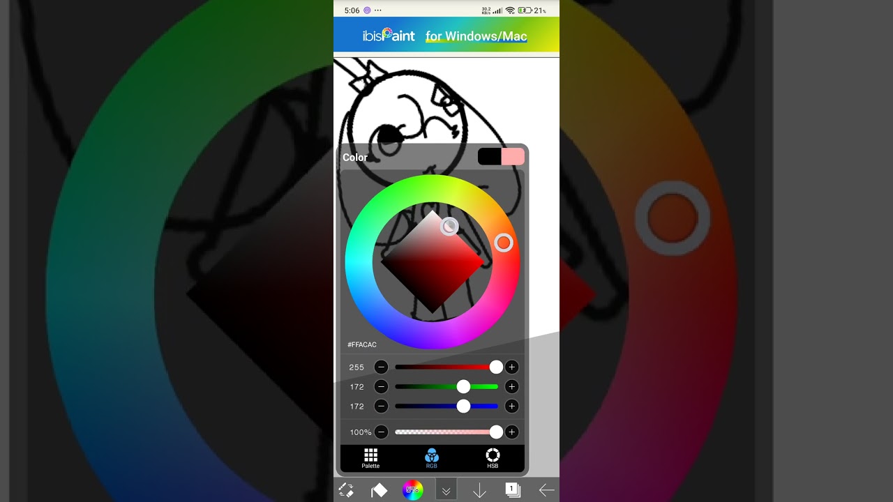 Tut how to make a 3d drawing in Ibis paint x