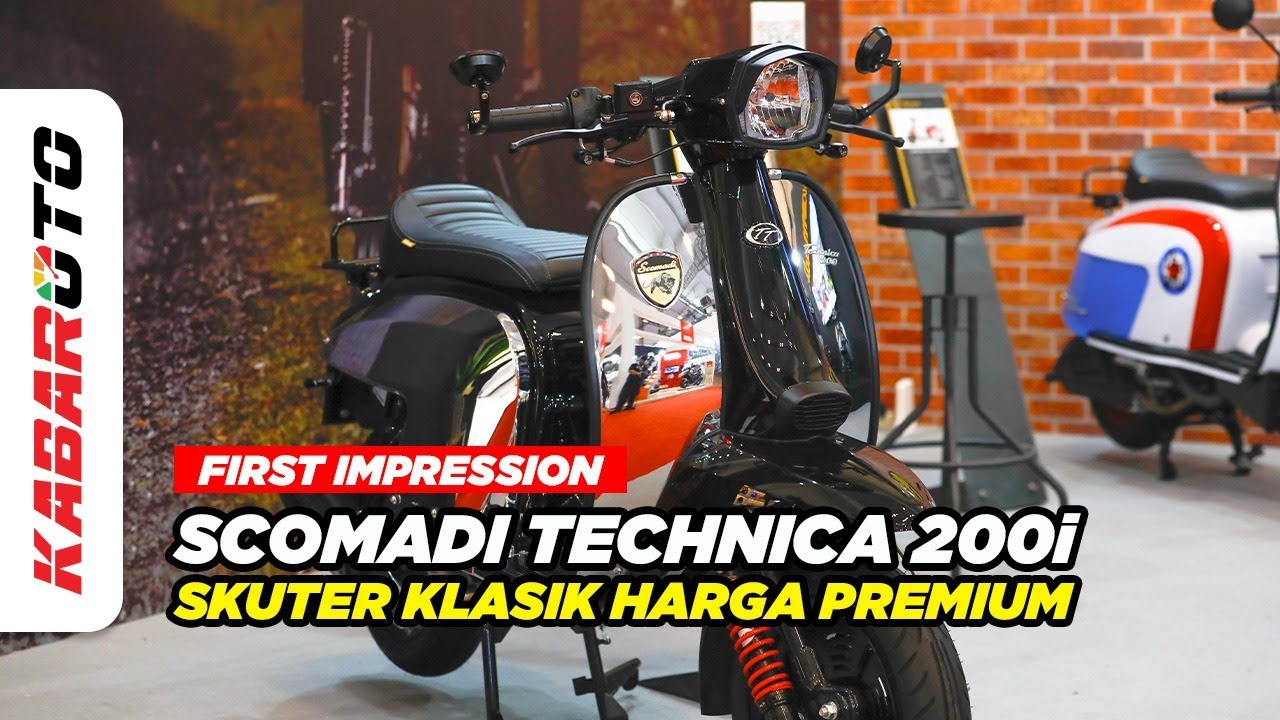 First Impression Scomadi Technica 200i, Skuter Klasik Harga Premium