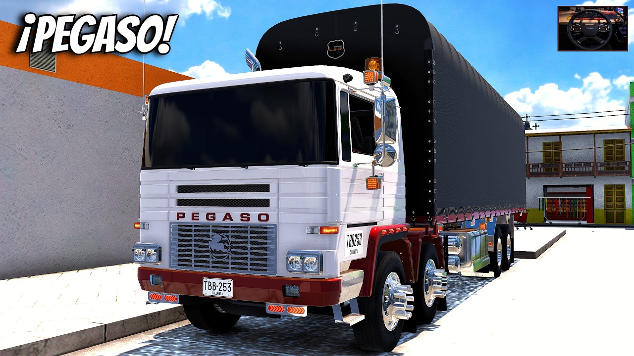PEGASO 4 MANOS 🔥SUBIENDO MONTAÑAS ANTIOQUEÑAS CON 39 TONELADAS DE BANANO | ATS 1.58 + WHEEL CAM