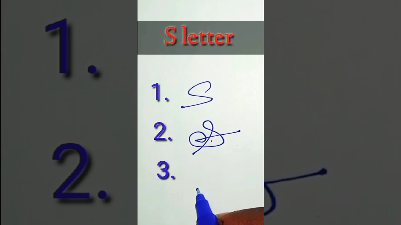 S Letter Signature Style ❤️ #new #signature #viral #shorts #art #lettering #ytshorts #style