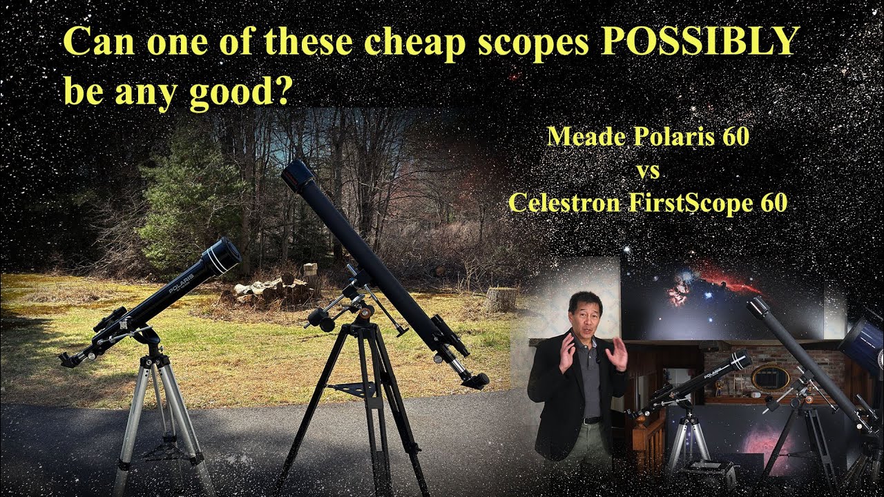 Can One of These CHEAPO Scopes POSSIBLY Be Any Good? Meade Polaris vs Celestron FirstScope 60!