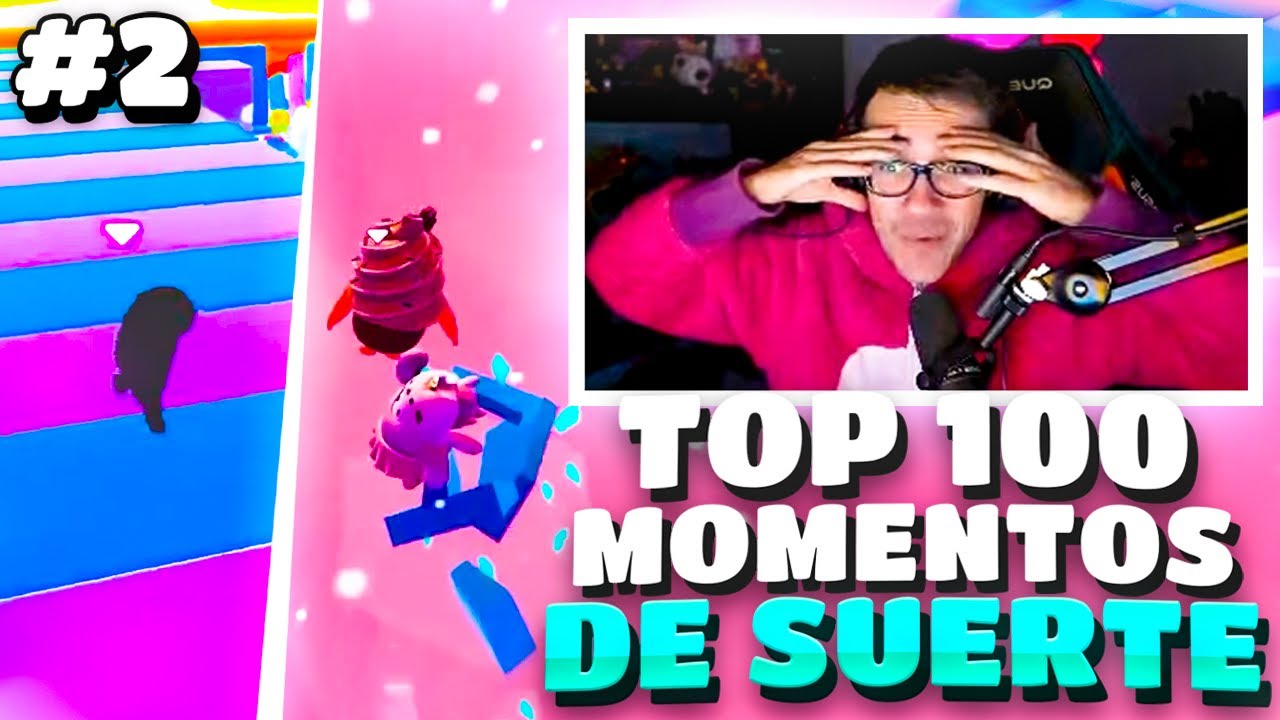 TOP 100 MOMENTOS DE SUERTE EN FALL GUYS PARTE 2
