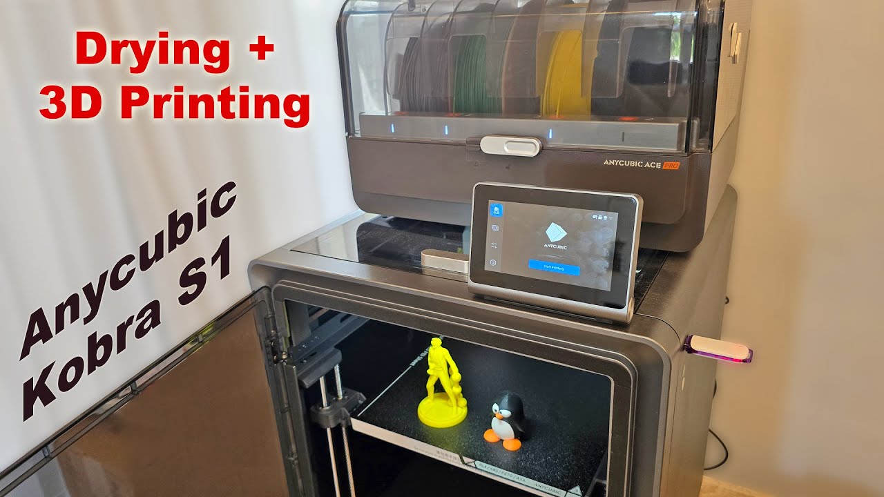 A Color Changer That Dries Too? Anycubic Kobra S1 Combo Tested