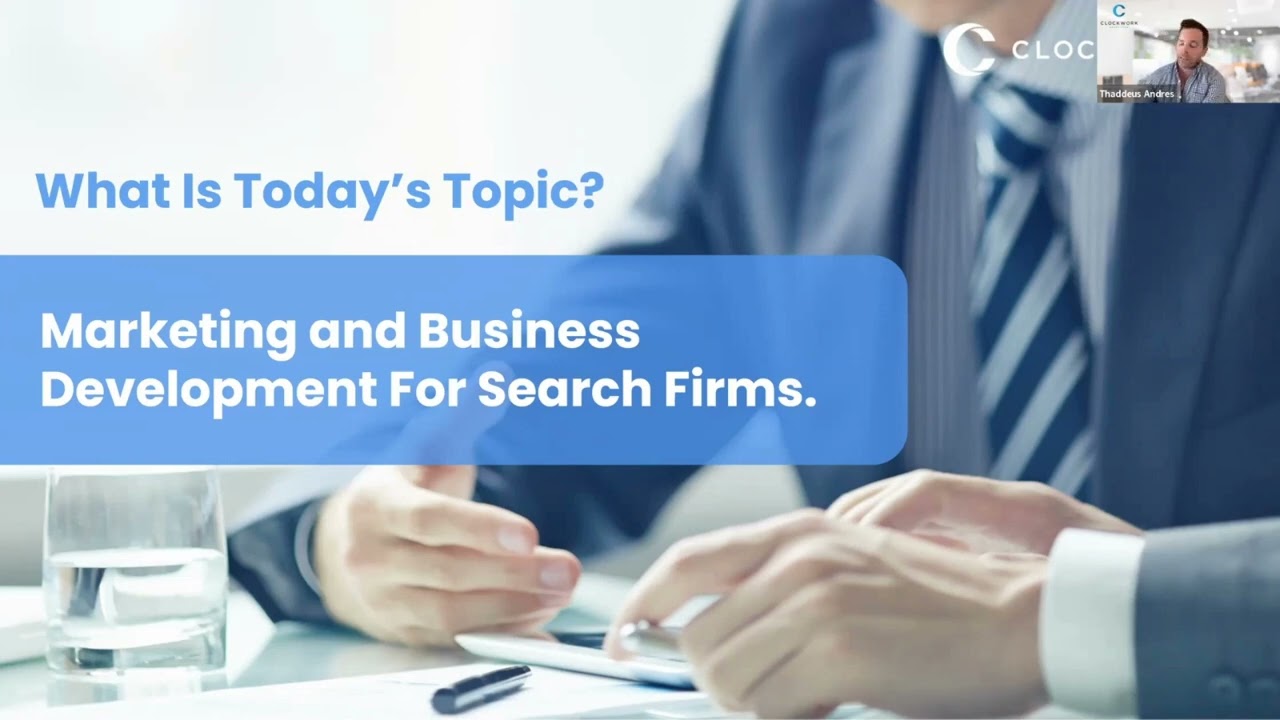 The Kick Off Episode 1: Marketing & Business Development For Executive Search Firms